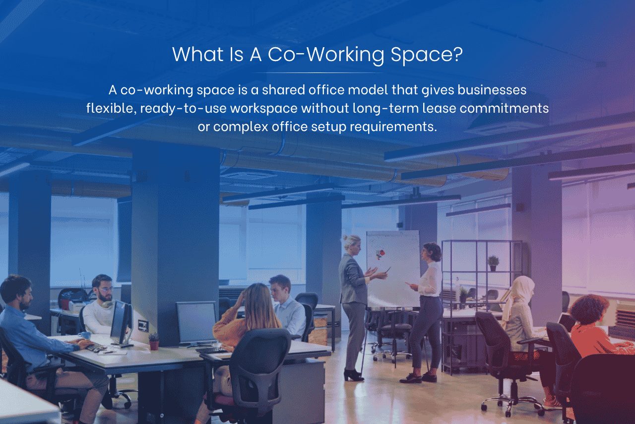 Co-working spaces provide shared professional environments with flexible infrastructure and shorter lease commitments.