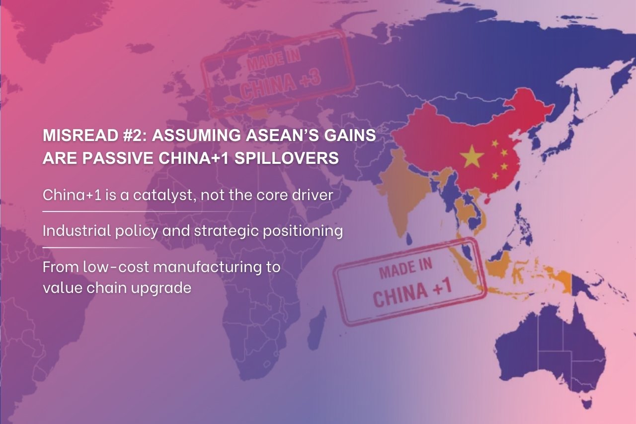 ASEAN’s growth is driven by internal reforms, not only China+1 supply chain shifts.