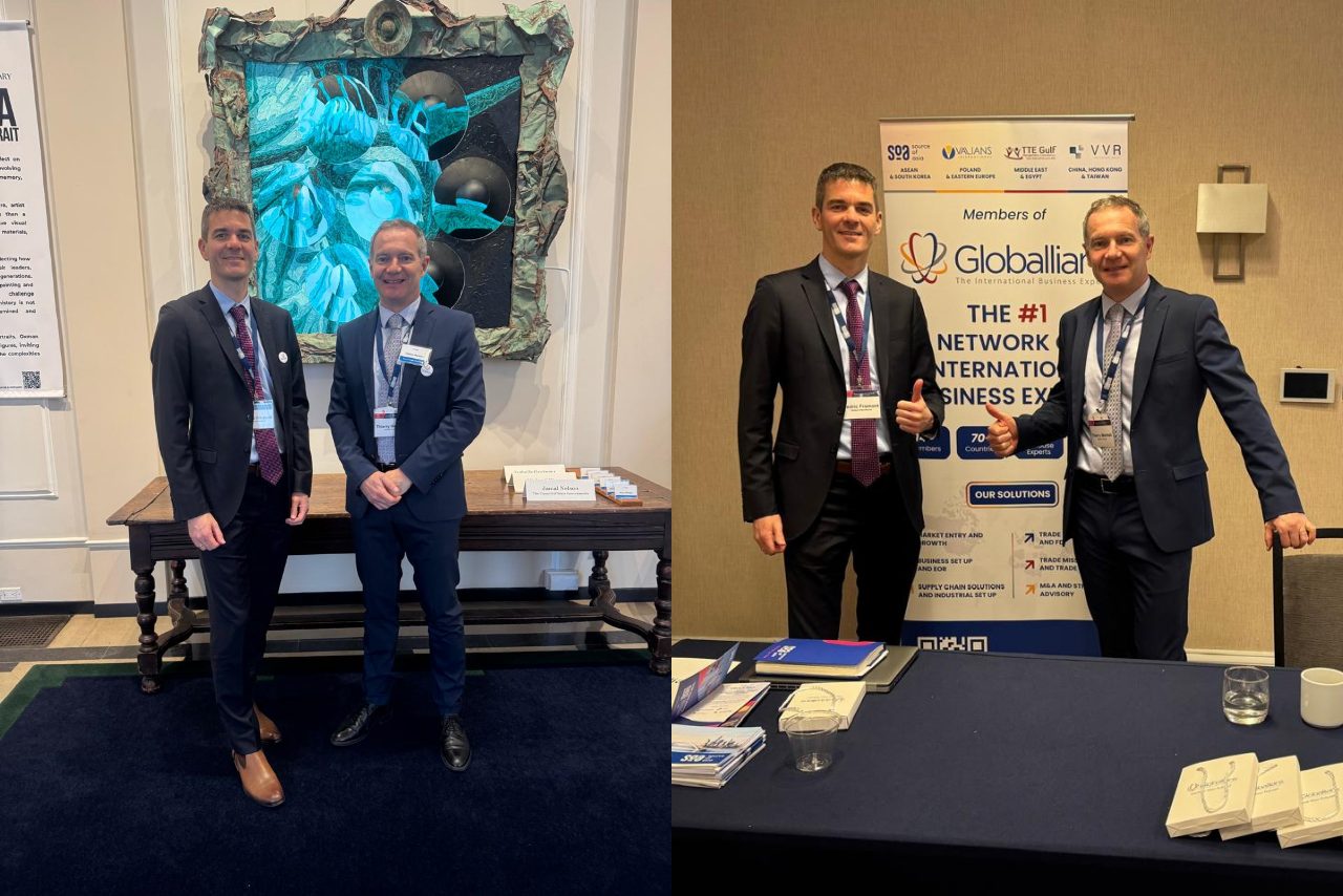 Thierry Mermet (Source of Asia) (right) and Cedric Fromont (Valians International) (left) representing the Globallians network at the Washington SIDO Leadership Forum 2026.