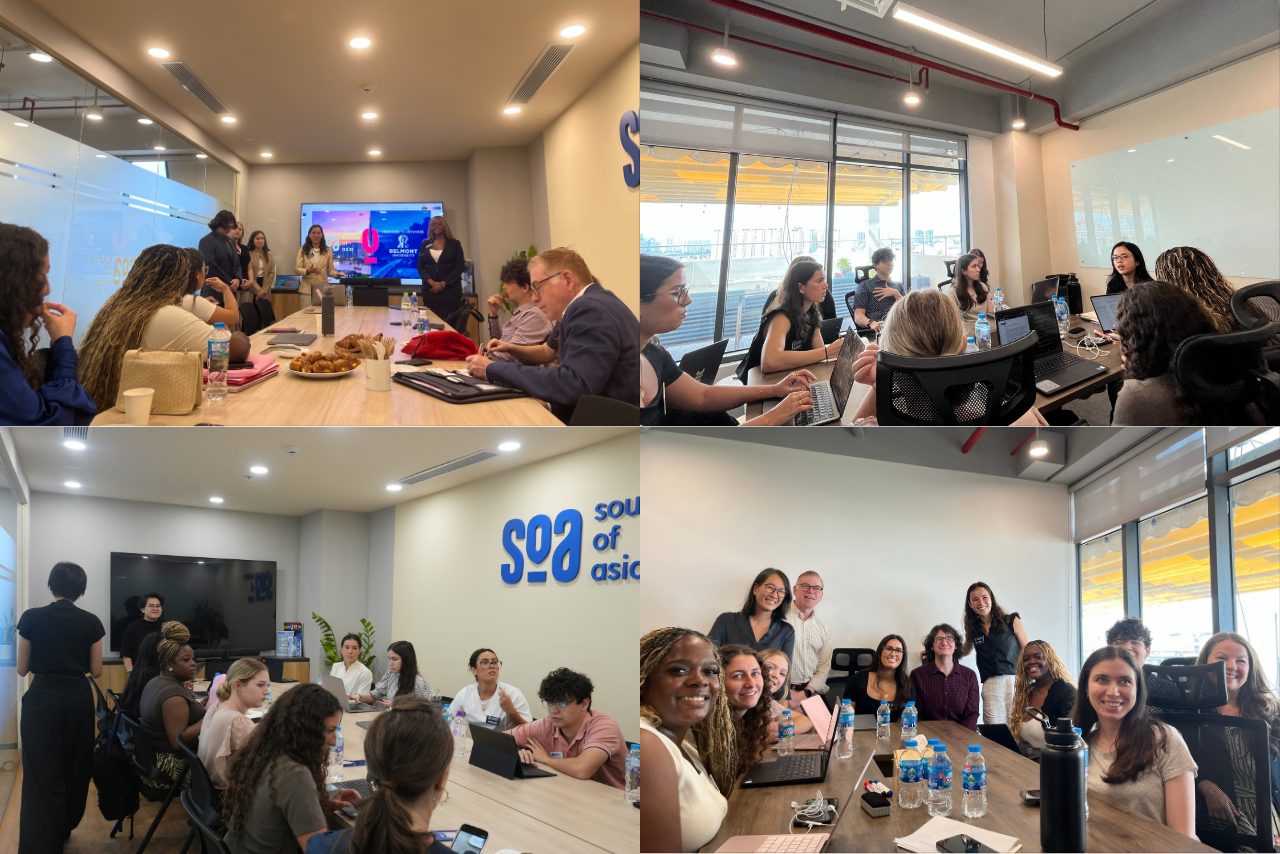Belmont University students joined working sessions with Source of Asia during the SCOPE International Business program in Vietnam.
