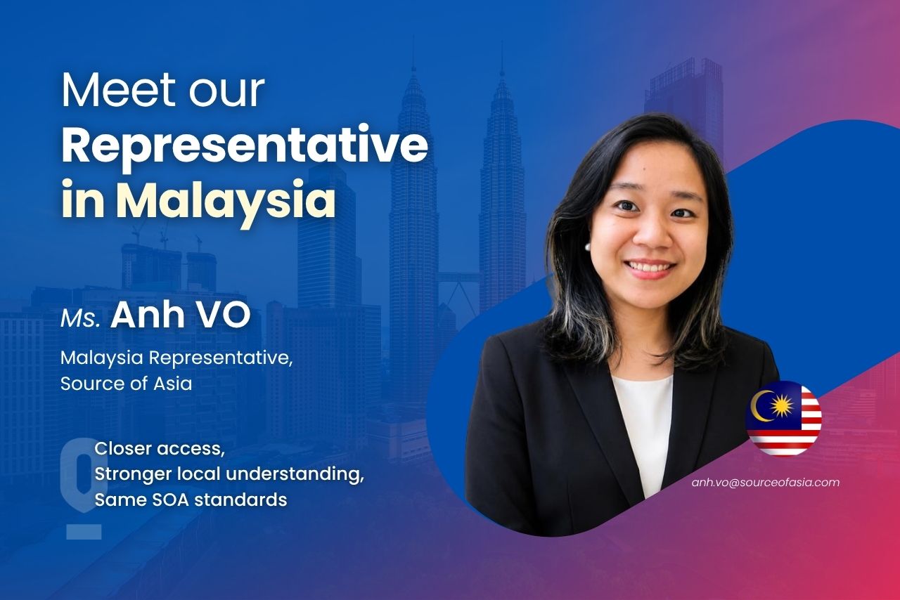 Ms. Anh VO, Malaysia Representative at Source of Asia, supporting local access and ASEAN business development.
