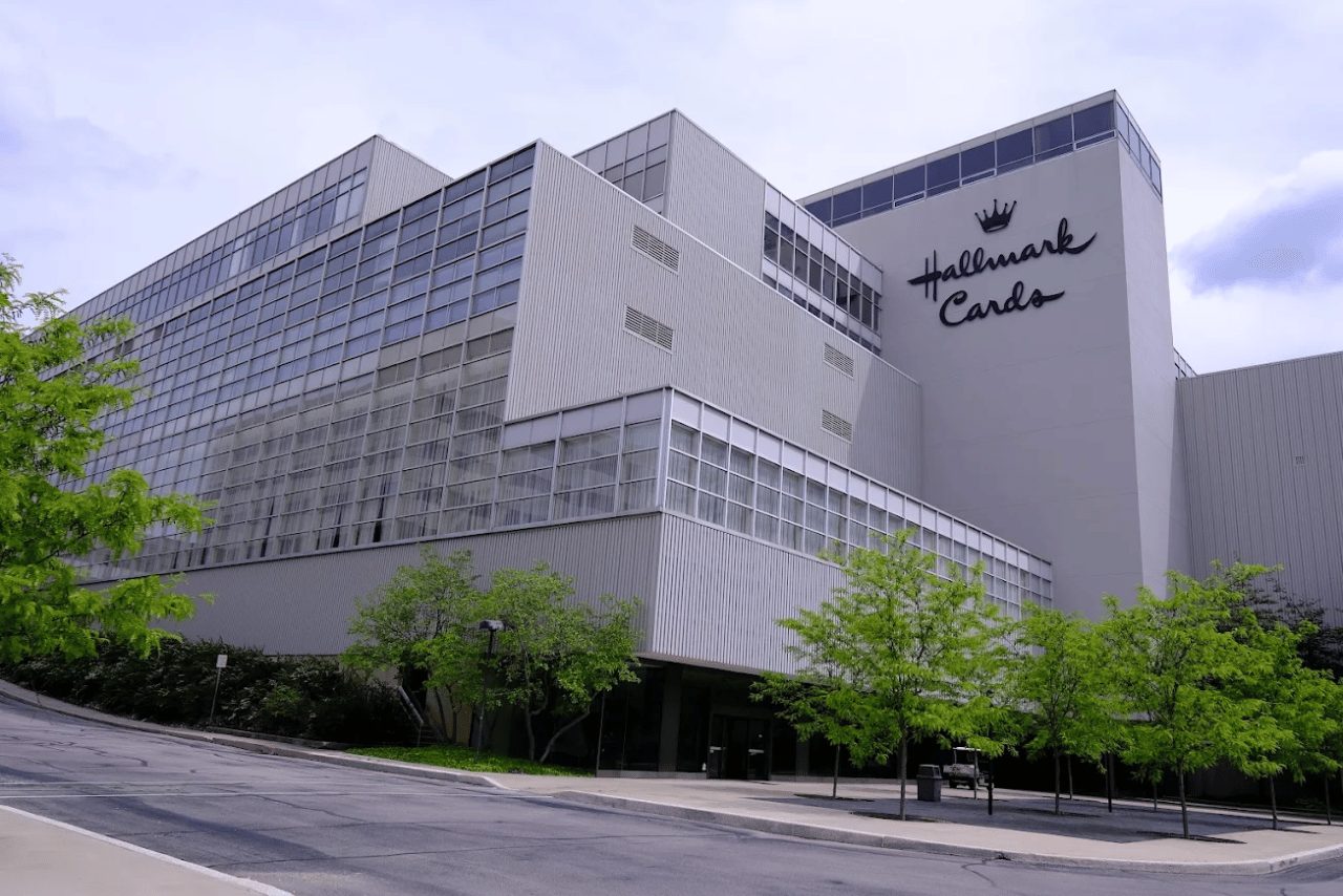 Exterior view of the Hallmark Cards building, representing Hallmark’s international business background and expansion journey. SOA's business incubation services