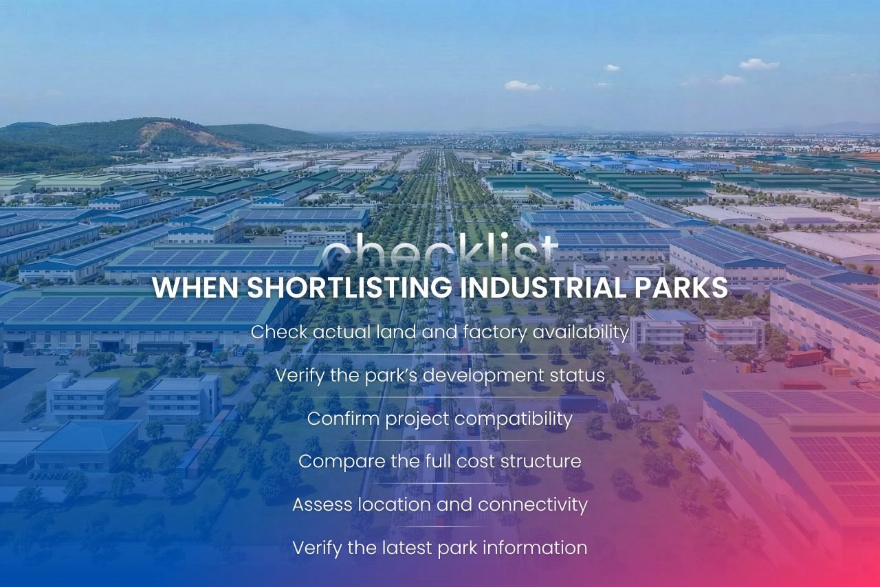 Shortlisting Industrial Parks