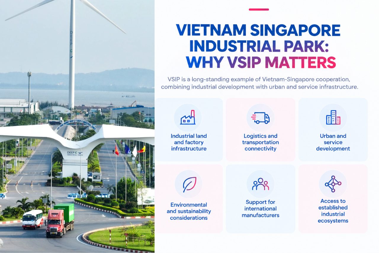 VSIP plays a vital role in the Vietnam Singapore Industrial Park through various means.